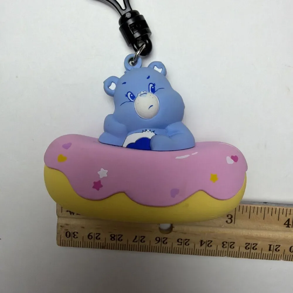 Care Bears Blue Grumpy Bear Donut Keychain Clip